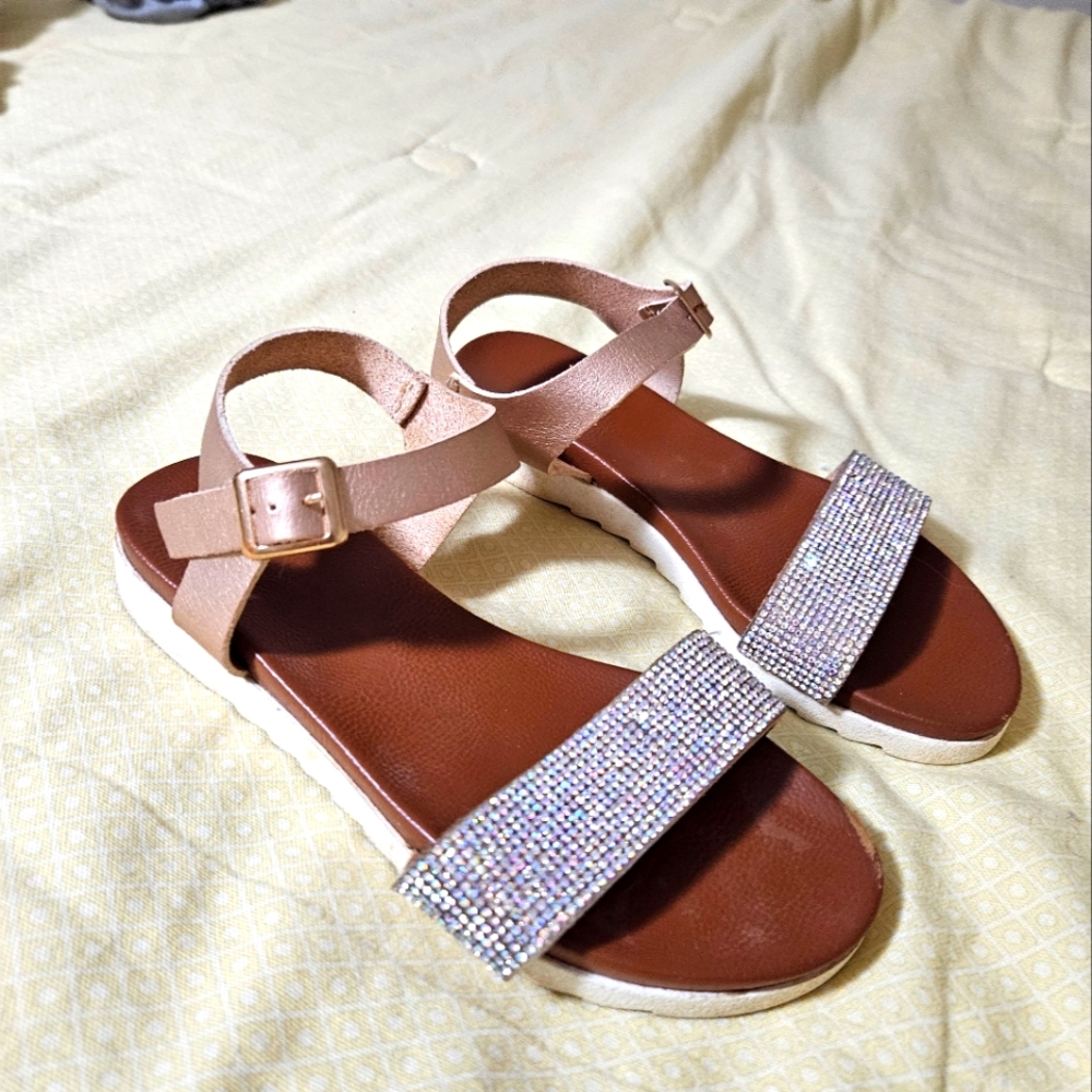 Elegant Tan and Brown Women's Sandals